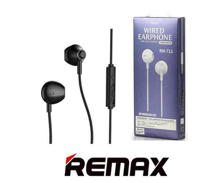 Remax RM-711 Earphone Wired Headset Noise Cancelling